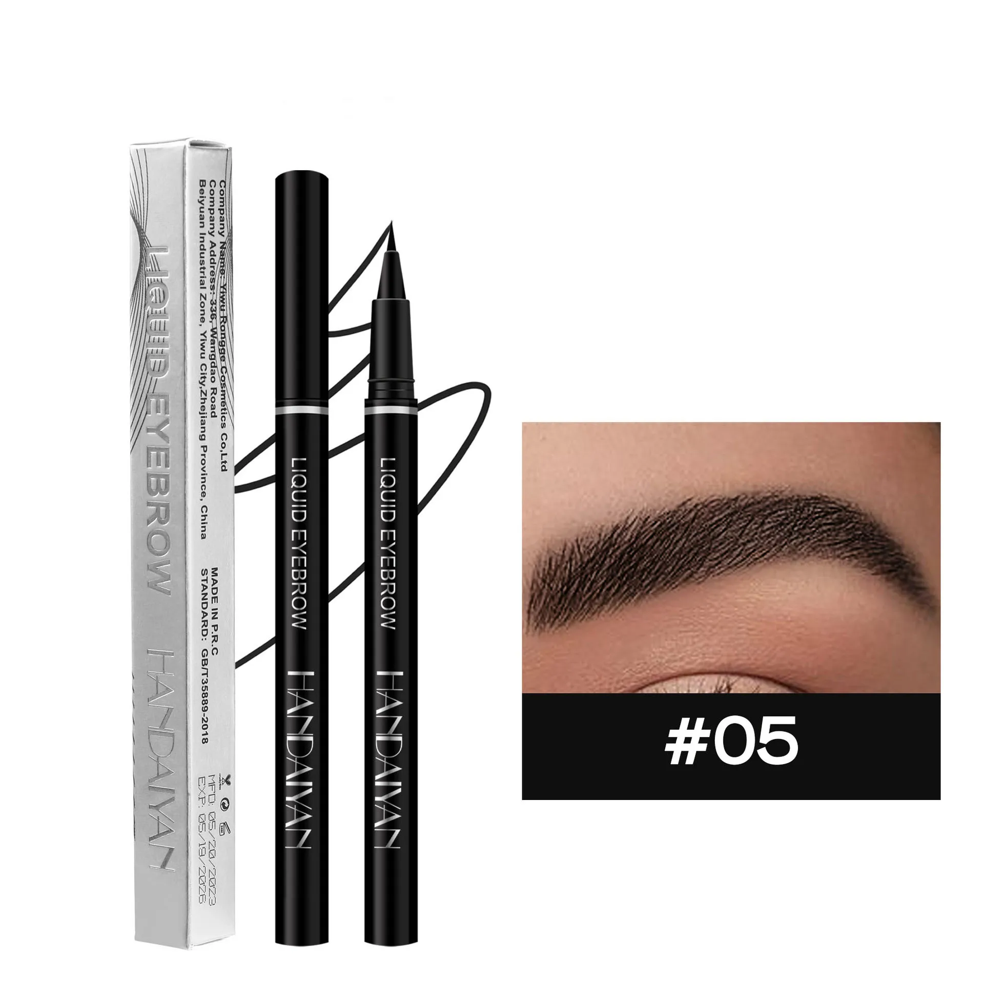 Handaiyan Permanent Makeup Matte Eyeliner Lasting Luxury Vegan Cruelty Free Quick-dry New Design Liquid Eyeliner