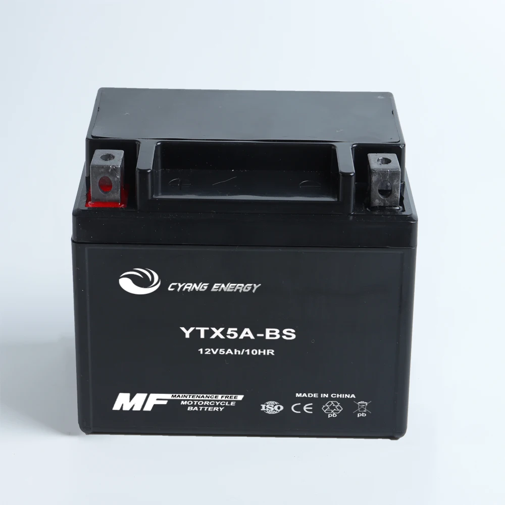 
Hot selling12V5AH/ 12N5/YTX5L-BS YTX4-BS maintenance free dry gel motorcycle battery 