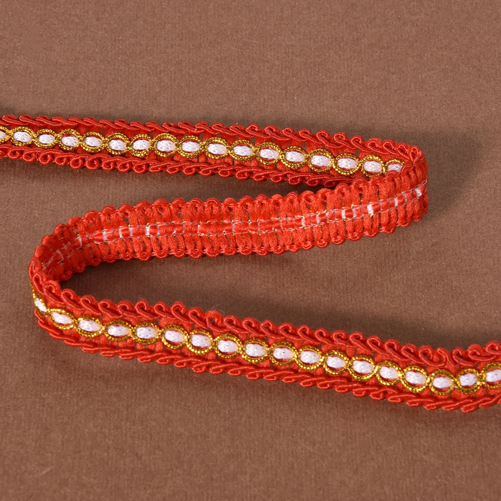 Metallic Braided Gimp Trim Crafts Ribbon for Wedding Birthday Party Decoration