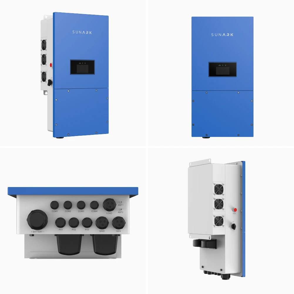 Sunark 10Kw США версия гибридный солнечный инвертор 120 В 240 преобразователи с разделенной фазой для энергосистемы