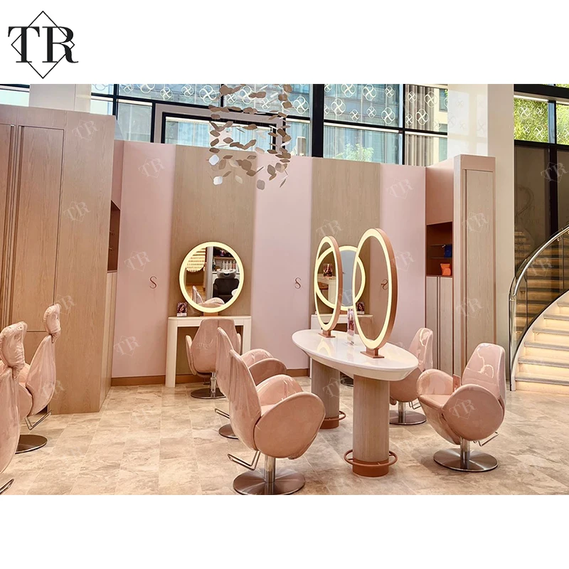 Turri Barber Salon Beauty Shop Custom 3D Modeling Interior Design Shampoo Manicure Pedicure Complete Salon Furniture Equipment
