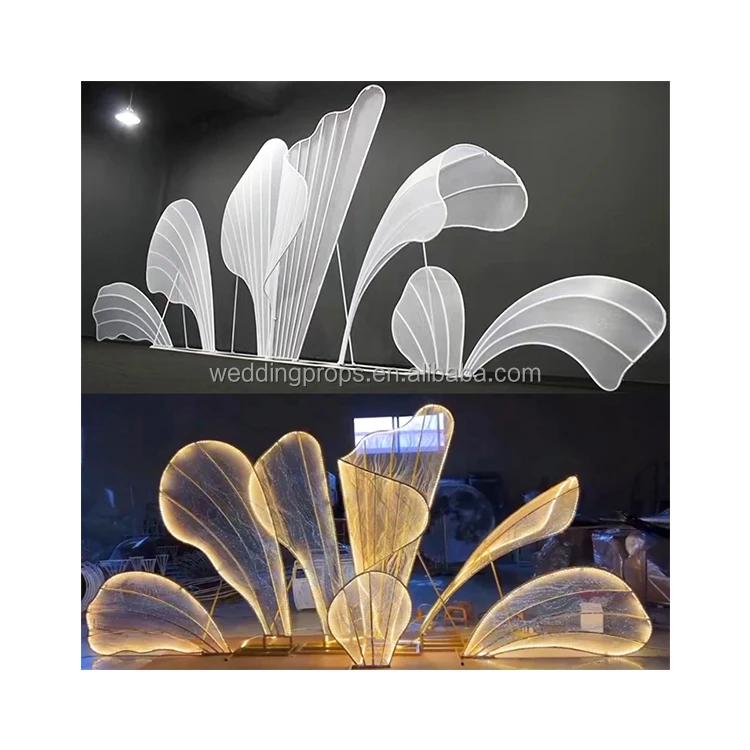 New Arrivals Avenue Of Stars Romantic Iron Acrylic Arched Portal Outside Lawn Road Lead Lights Decoration Events Wedding