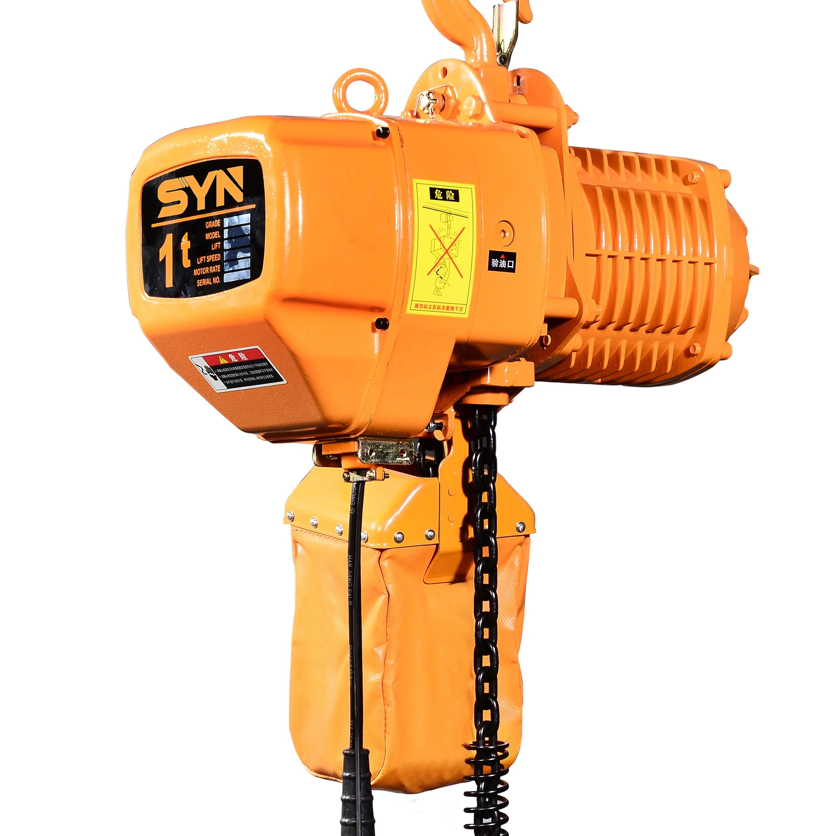 1t single chain Chain electric hoist  hook chain stationary typeelectric hoist