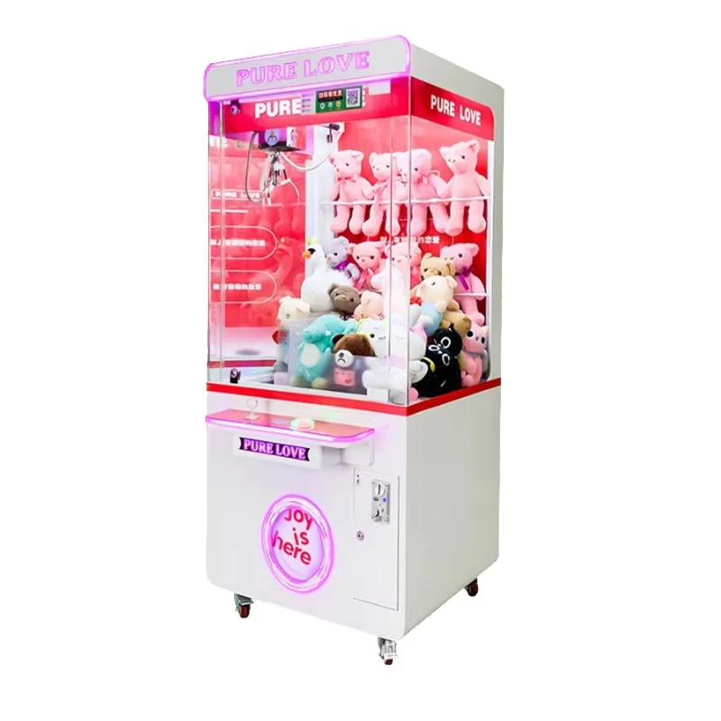 Coin Operated Pink Crane Catch Stuffed Toys Machine Toy Claw Crane Game Machine