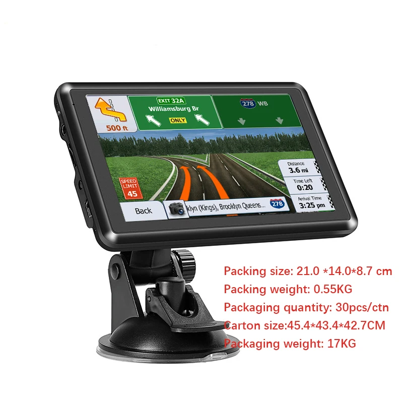 7 Inch Touch Screen Car Player Car GPS Navigation With Free Maps Wince 6.0 GPS Navigation for Truck Car GPS Navigator