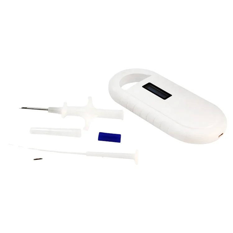 RAFID 134.2KHZ RFID Glass Tag With Syringe RFID Animal ID Microchip 2.12*12mm Glass Transponder for Animal