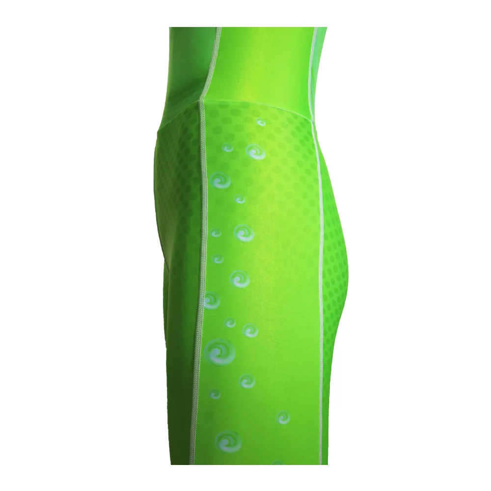 high quality fluorescent green women sublimation rowing suits