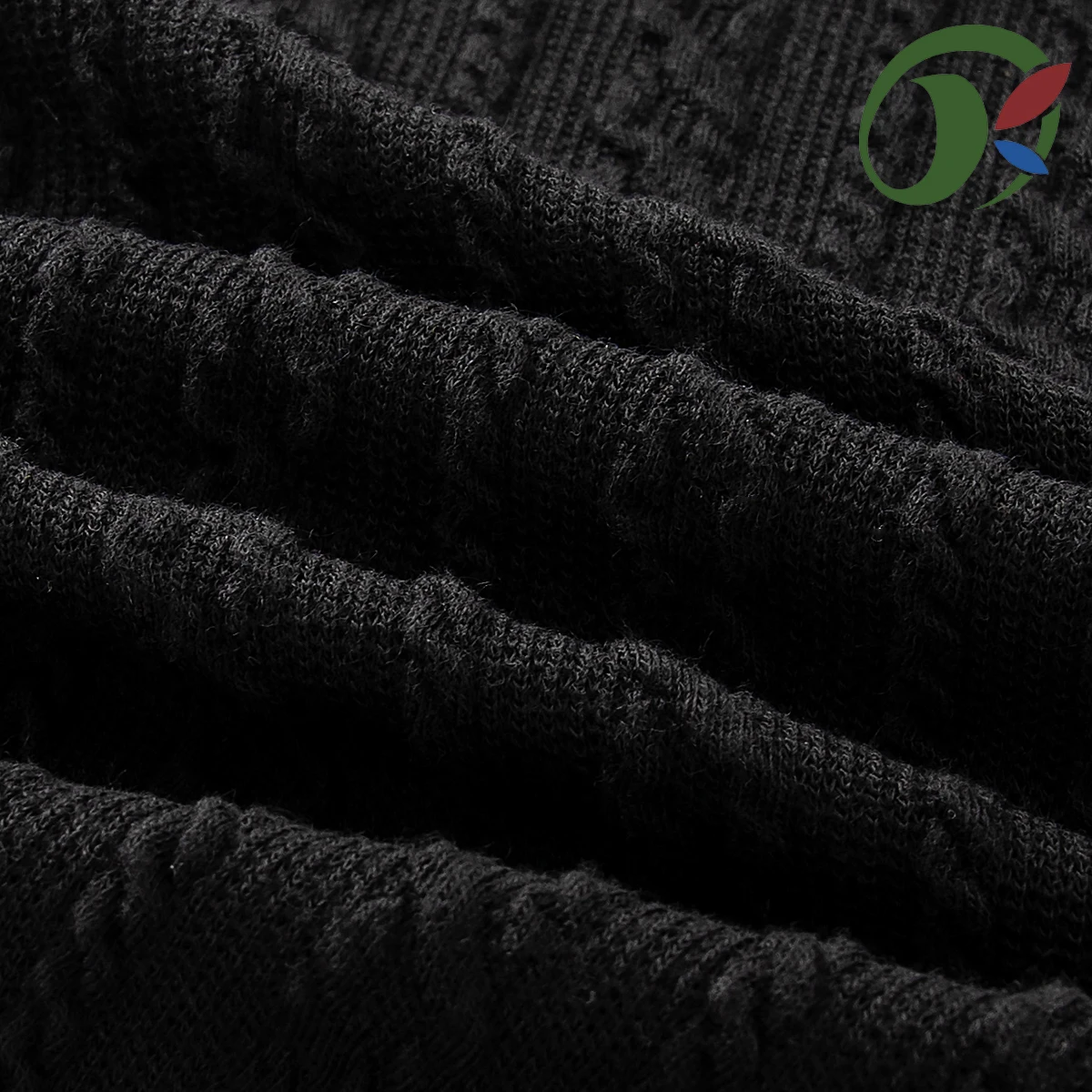 Knitted fabric 92% polyester 8% spandex elastic ribbed jacquard fabric sweaters and clothing