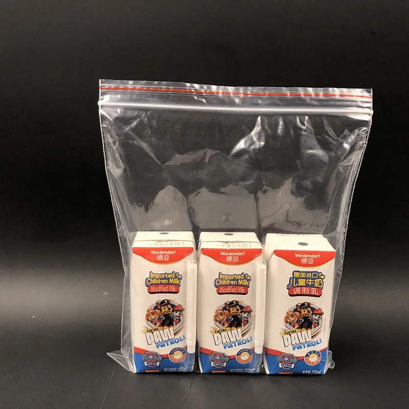 eco-friendly customized food grade candy packaging plastic LDPE zip lock bag