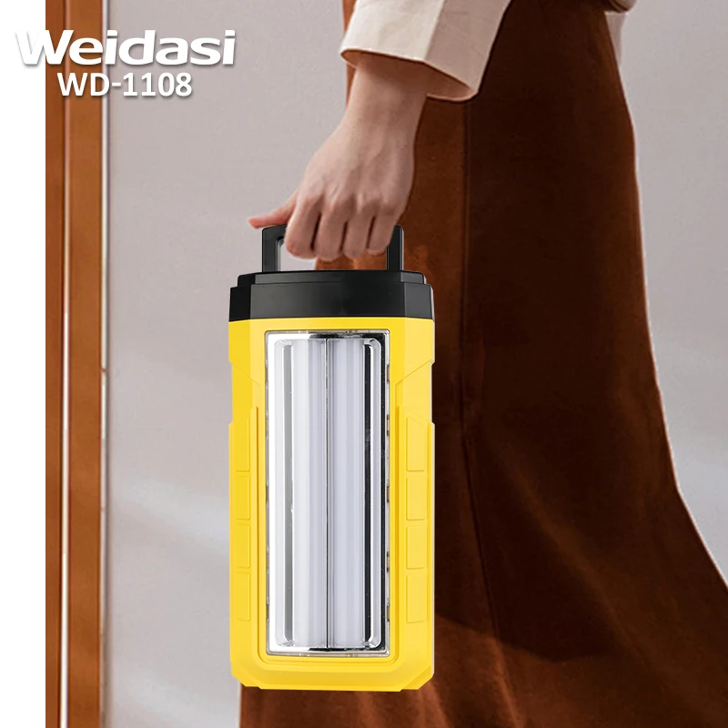 Weidasi Portable Rechargeable Emergency Solar System Kits With Output Function And Solar Panel Led Lights