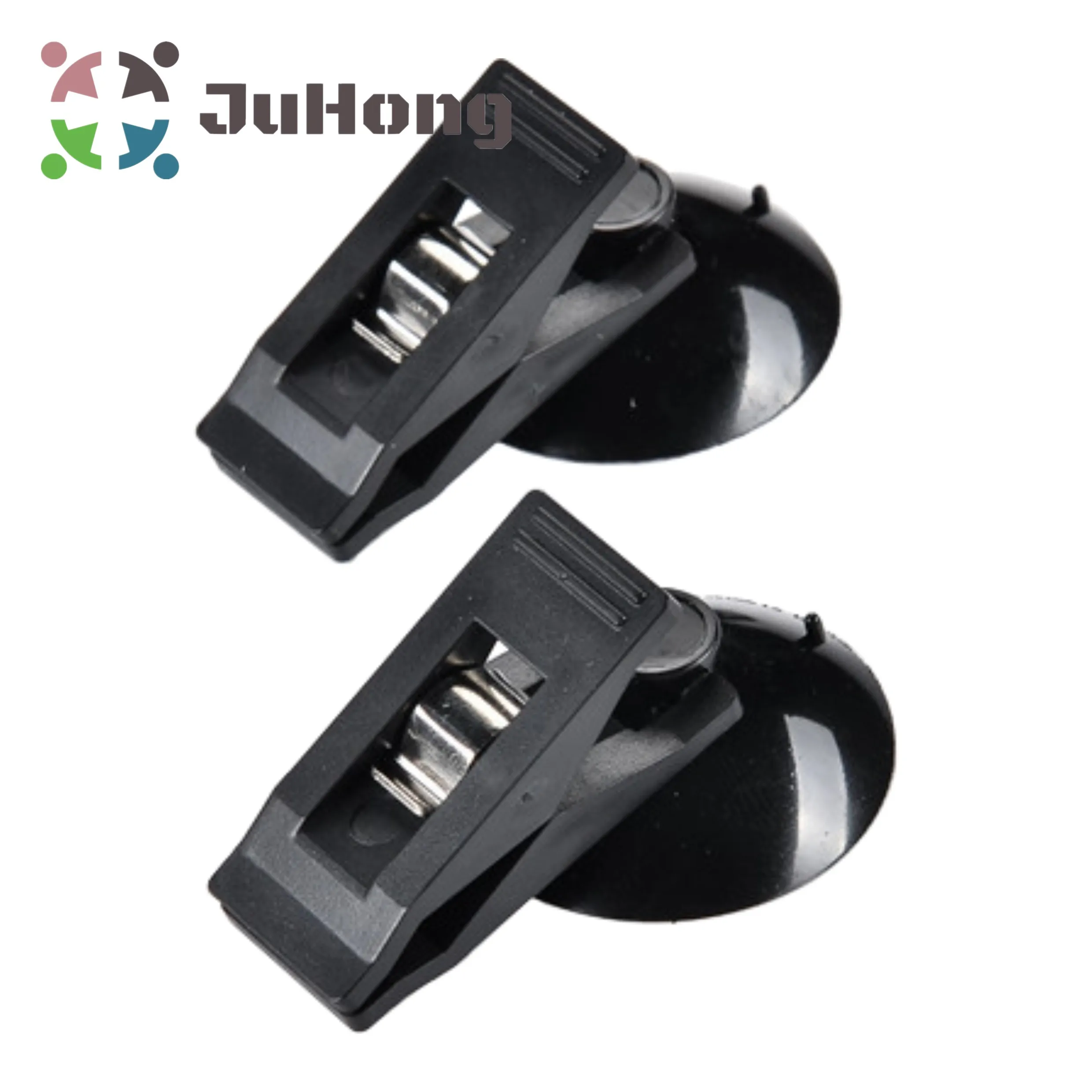 Japan Style Creative Plastic Clip with Suction Cup Easy Fastener Black / Blue / White Universal Car Accessories