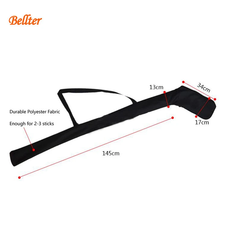 Customized Field Hockey Sticks Bag Bag Black Lightweight Ice Hockey Stick Bag For Indoor Outdoor Hockey Equipment
