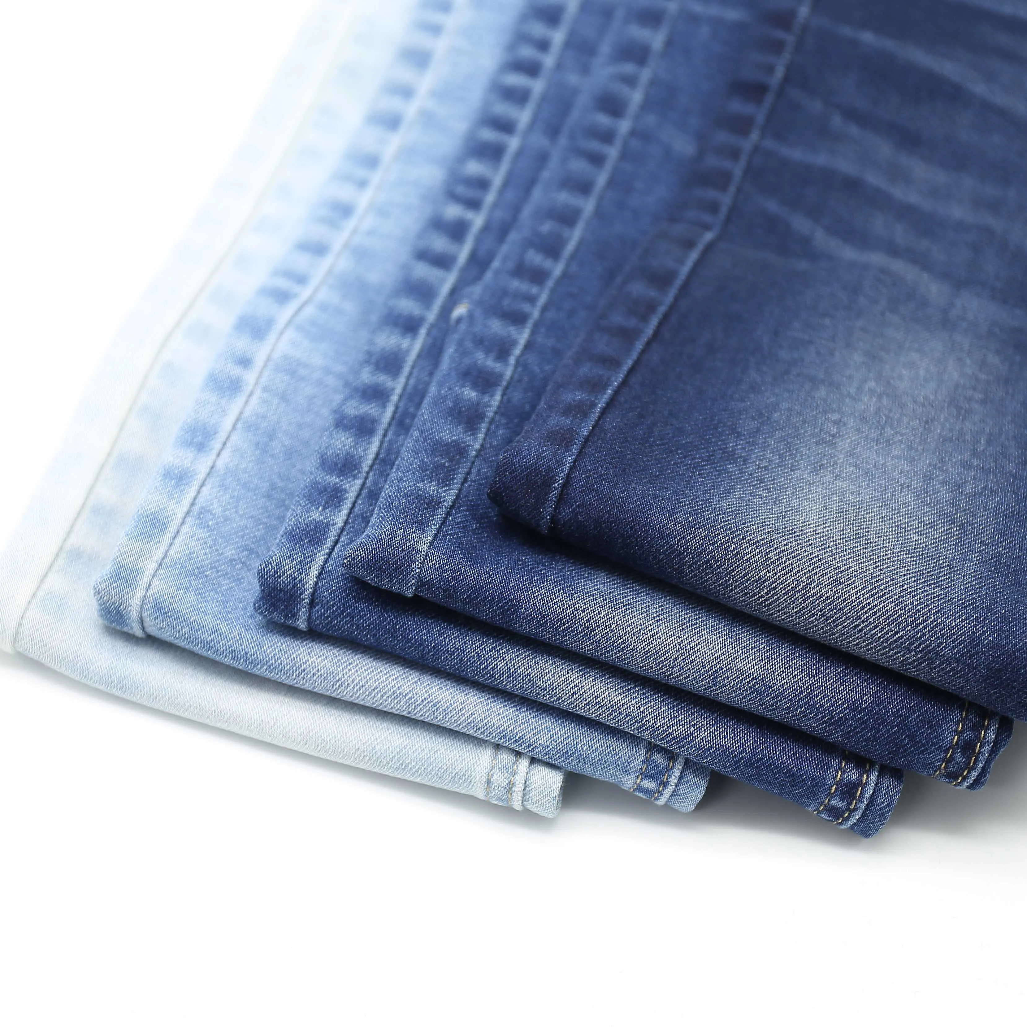 Cheap Stock Strech Soft Jeans Selvedge Indigo Rolls Of Twill Denim Fabric