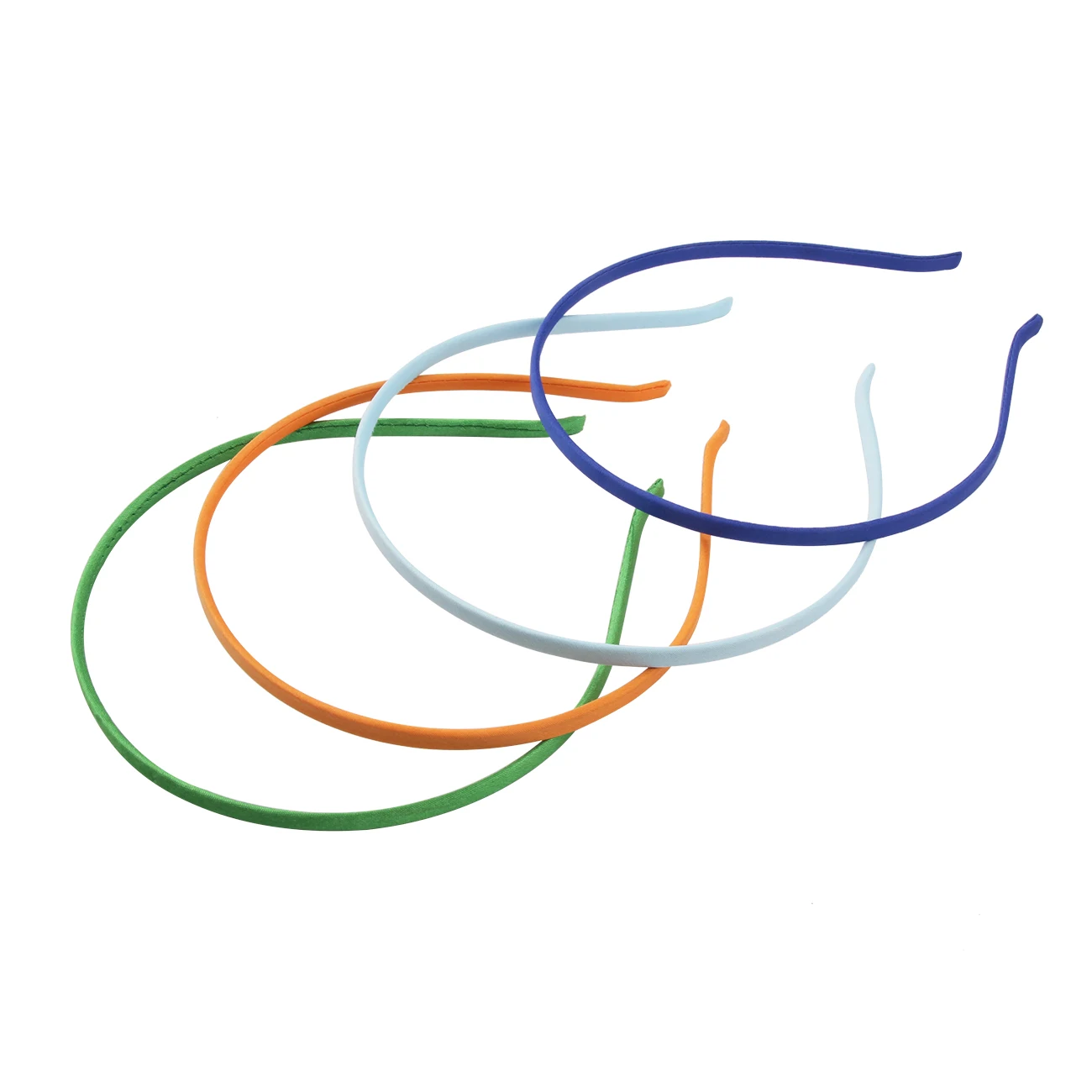 
Candygirl Mixed Color Hairband 0.5 cm Iron Thin Satin DIY Fabric Covered Ribbon Headbands 