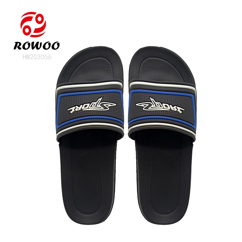 Wholesales Custom Logo EVA PU Slides Outdoor Cool Sandals with EVA Insole Anti-Slippery and Massage Features for Summer