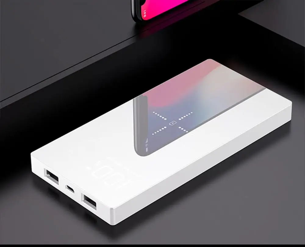 
New Premium Wireless Charger 20000mah Universal Portable Power Bank 20000 Mah Qi Wireless Powerbank 