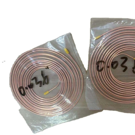 Capillary pipe HVAC ASTM B280 Standard capillary tube coil copper pair coil