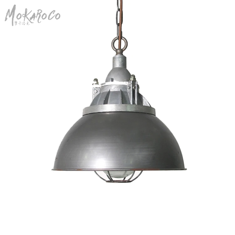 Retro industrial style chandelier attic nostalgic restaurant glass creative personality bar and cafe die cast zinc alloy lamps