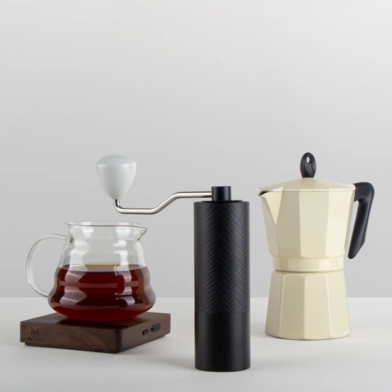 Home Portable Camping Travel High-End Design Hand Manual Coffee  Grinder Burr Coffee Hand Grinder Coffee Mill