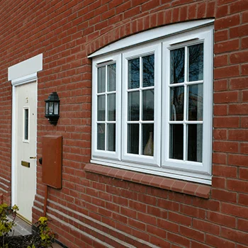 Modern Double Glazed UPVC Casement Replacement Windows Hurricane Impact Low Price Folding Opening System Plastic Window Frame