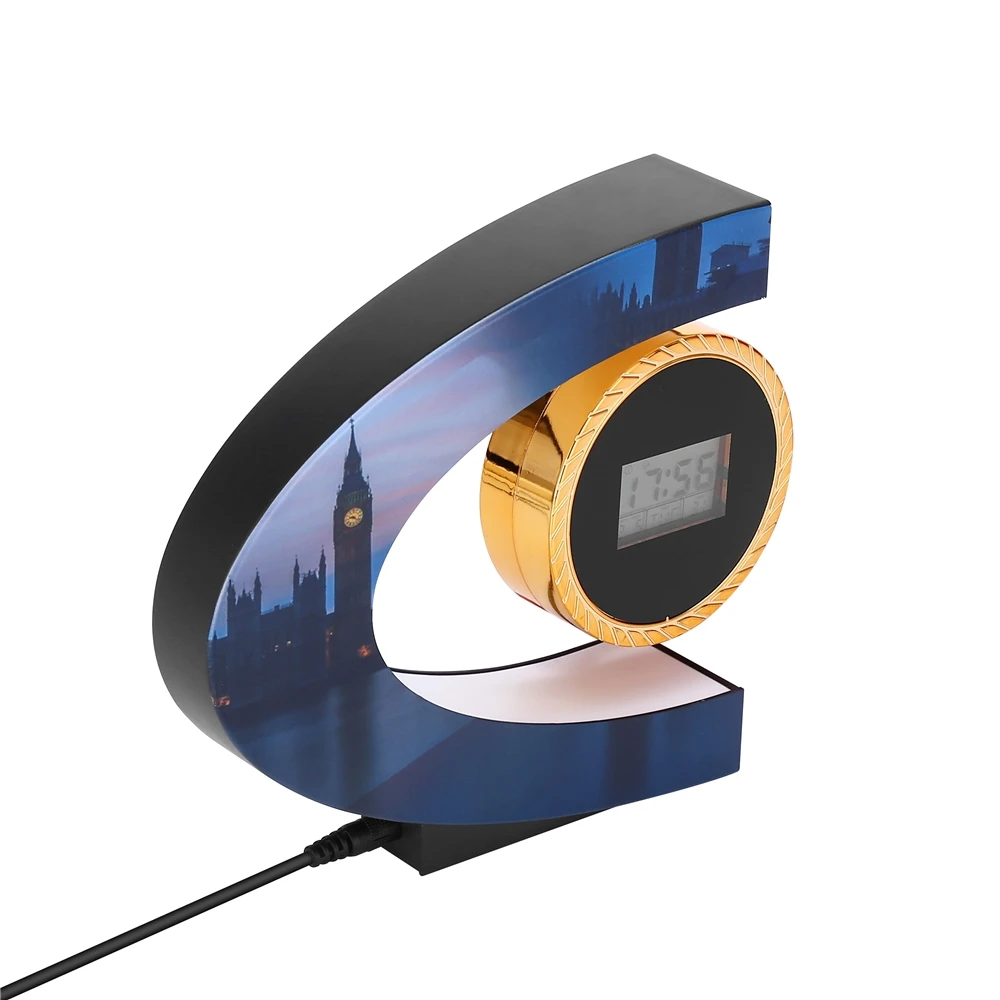 household electrical appliances magnetic levitation plastic crafts floating clock