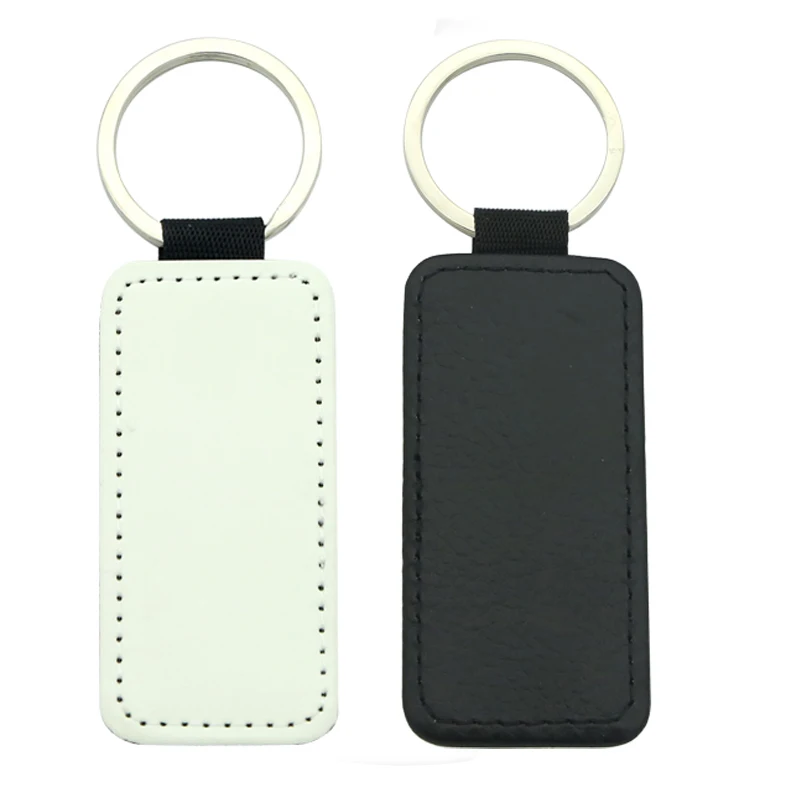 Cheap Leather sublimation keychain blank