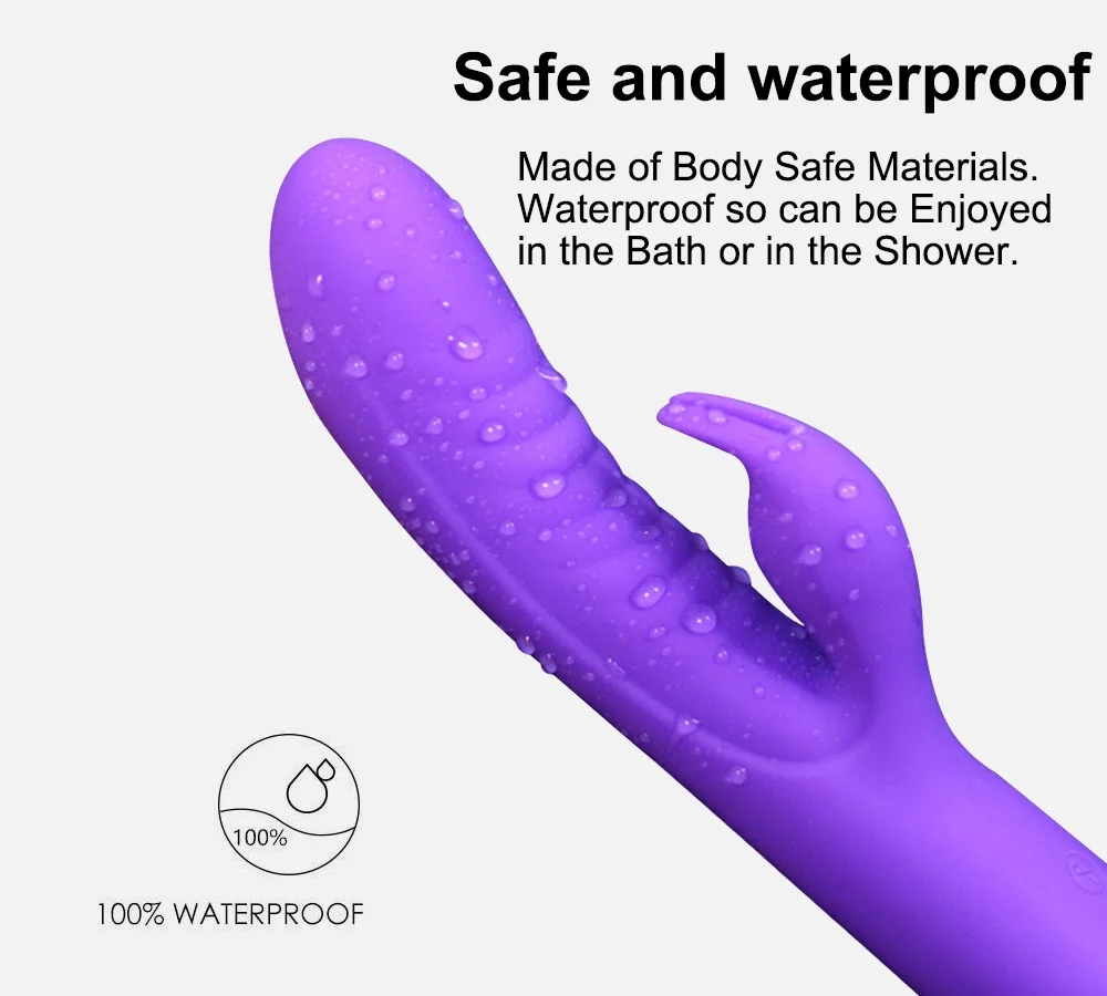 rabbit vibrator usb rechargeable purple pink  g spot clitoral pussy stimulate  dildo vibrator for woman female