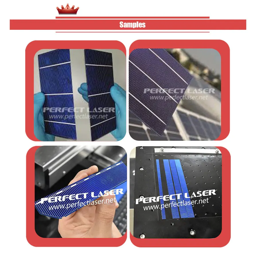 Perfect Laser - Solar Cell Silicon Wafer Cutting Raycus 20W Optical Fiber Laser Scribing Machines Price