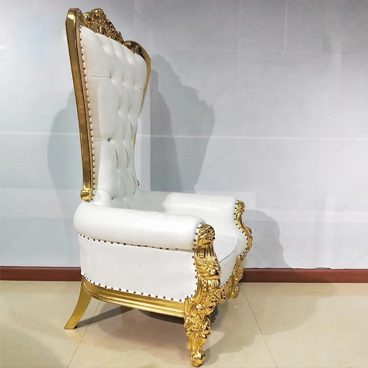 Bride Groom Wedding Sofa High Back Royal Furniture King Throne Chair Banquet Dining Chair Hotel Chairs For Events Wedding
