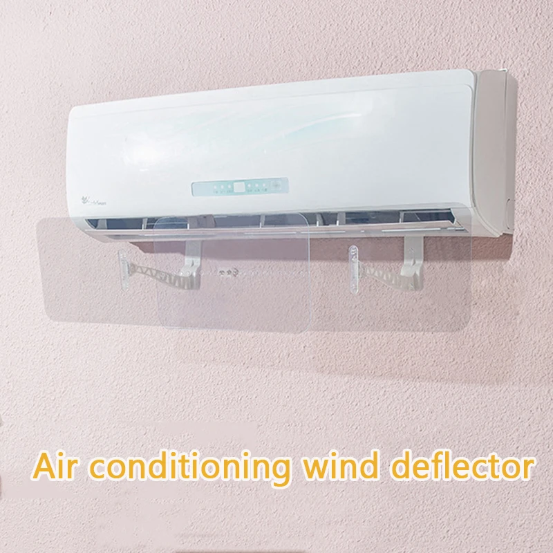 wind deflector length adjustable anti direct blow invisible transparent baffle air conditioner deflector