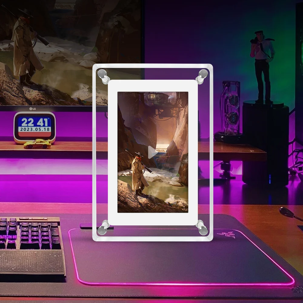 5 inch HDIPS Digital Photo Frame 1080P Digital Photo Frame MP3 MP4 Movie Player Electronic Picture