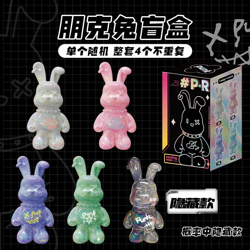 Creative Space Rabbit Cartoon Punk Bunny Light Luxury Home Decoration Crafts Savings Can Rabbit Sculpture Decoration