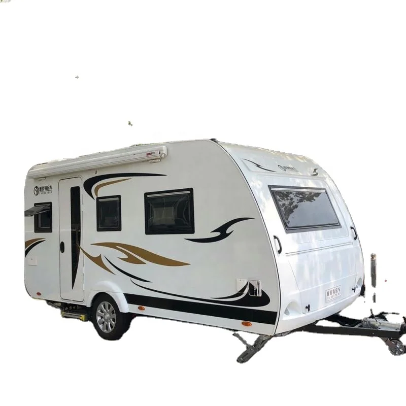 Mini caravan 2021 hot sell small camper trailer motorhome in Peru Mini Teardrop Lightweight Camper Trailer Practical RV for sell