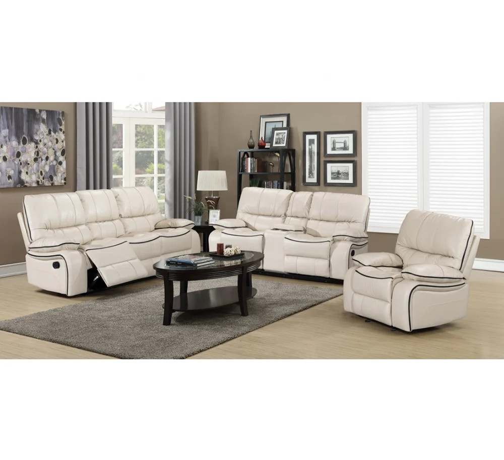 Frank Furniture European Morden air Leather Recliner Sofa Sets Furniture Living Room Set