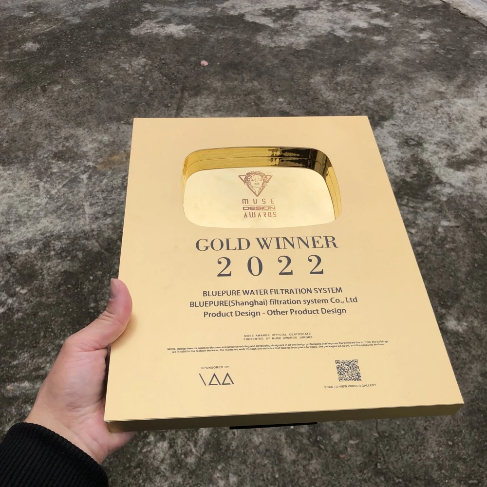 Aluminum Alloy Plaque Customized Logo Youtube Play Button Award Crystal Trophy Acrylic Awards Business Company Events Gifts