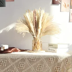 2022 dried flowers natural flowers 30pcs 45 cm pampas grass flora boho wedding supplies