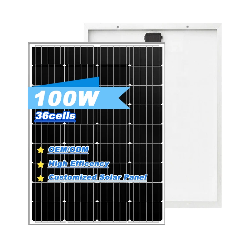 Solar Roof Shingle Solar Plates Black PV Solar 120W 80 Watt New  Solar Panels 150W 100W For Prefab House