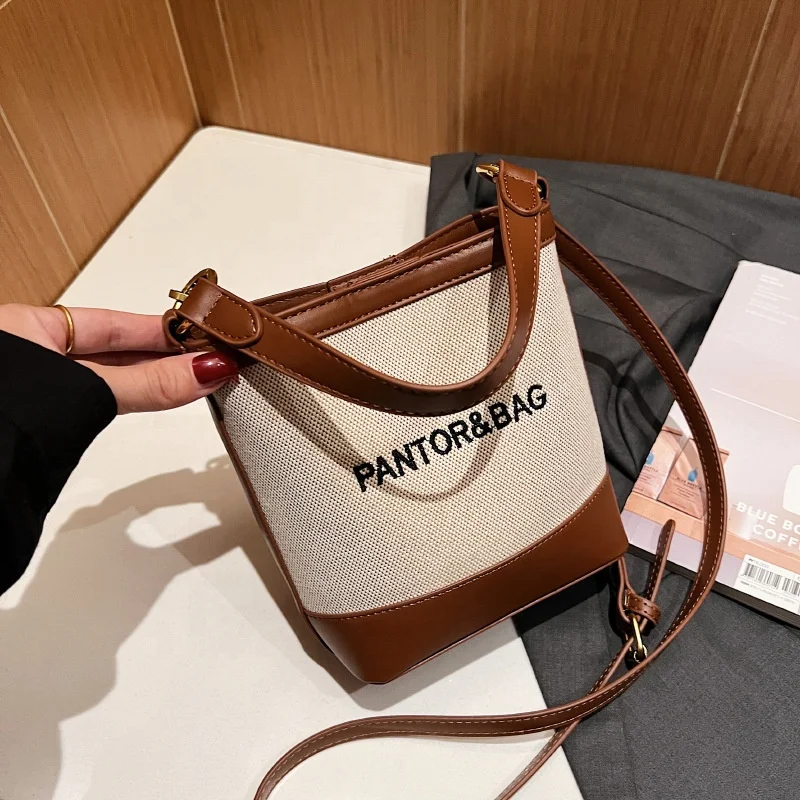 fashion woman lady vintage bucket handbag shoulder bag crossbody bag newest style