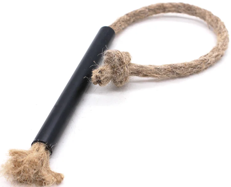 Portable Outdoor Survival Firelighter Quick Tinder for Camping Hiking BBQ Hemp Rope Fire Starter