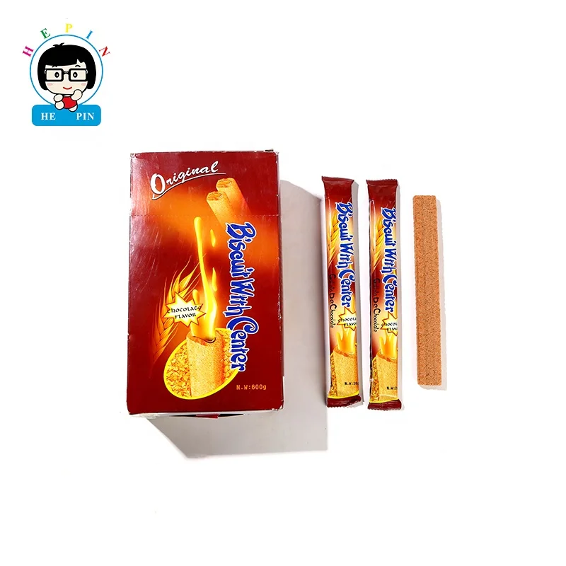 Factory Direct Sweet Crispy Chocolate Sandwich Puffed Food Tasty Fiber Wheat Dessert Snacks