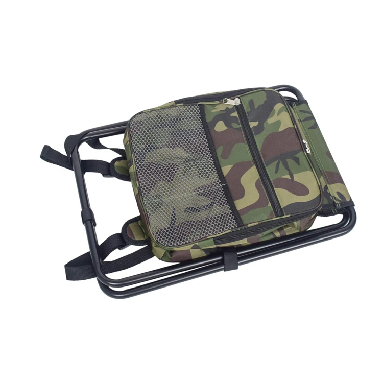
Outdoor Folding Camping Fishing Beach Chair Backpack with Cooler Bag 