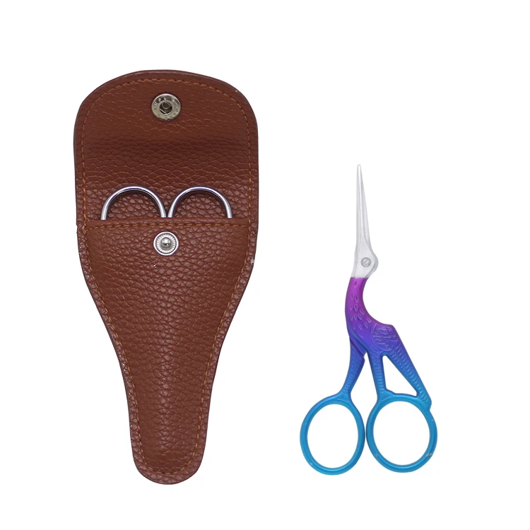 Hot Selling Vintage Bird Embroidery Scissors Colorful Stainless Steel Mini Beauty Scissors