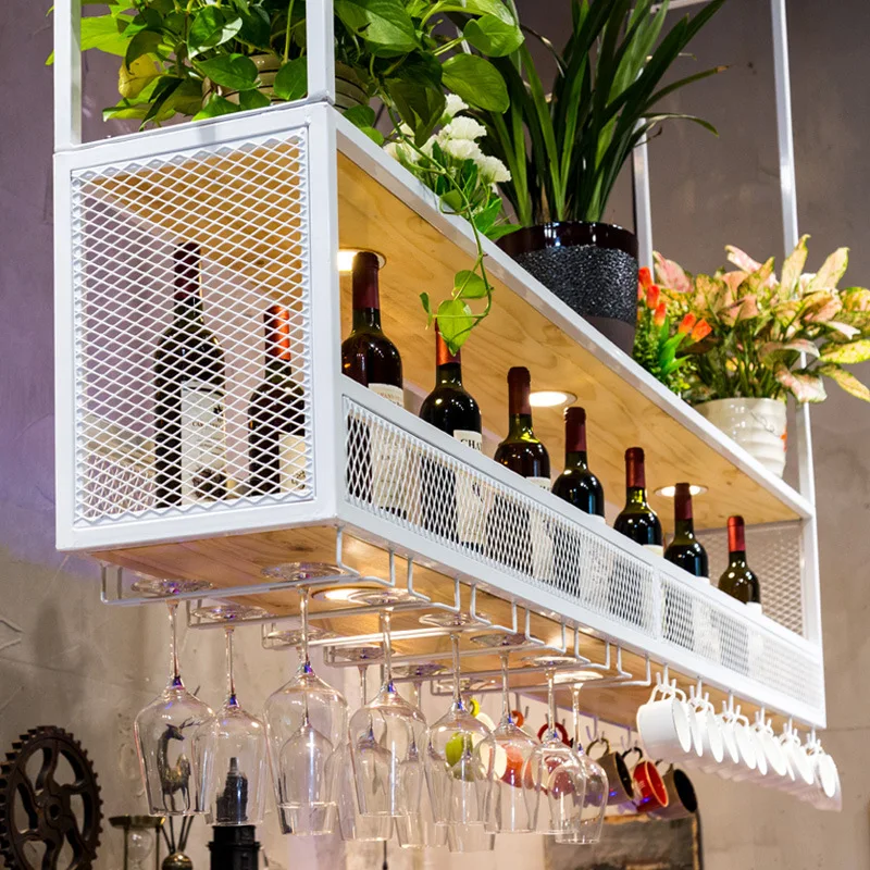 Подставка для вина в европейском стиле, стойка для бара, перевернутая Металлическая Витрина для вина