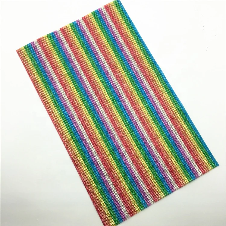 Factory Wholesale 24*40cm Pointback Crystal Rhinestone Sheet Hot Fix Glass Trims Rhinestone Sheet For Garment Decoration
