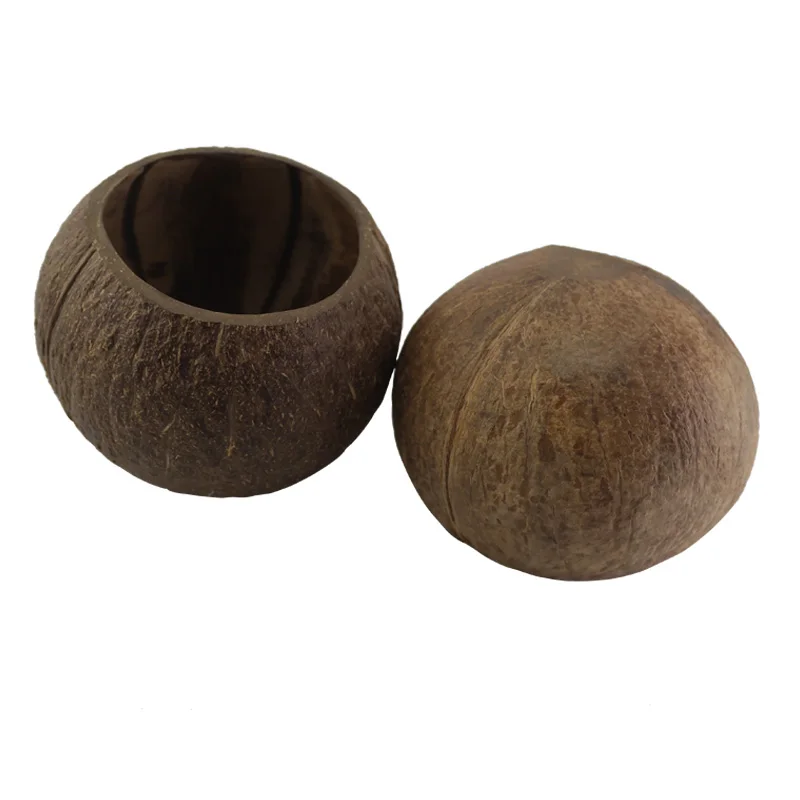 Reusable Coconut Bowls made from real coconut shells
