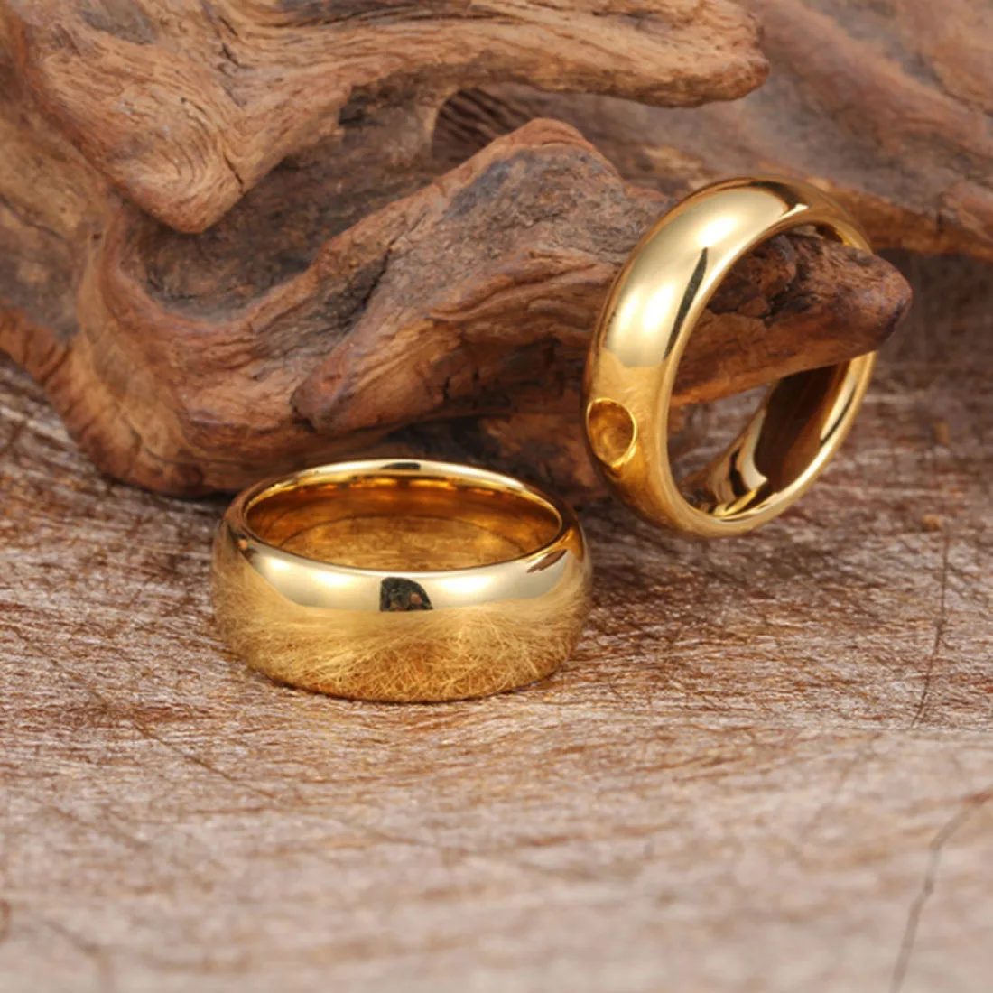 ring Gold Color Tungsten Carbide Wedding Alliance Jewelry women ring