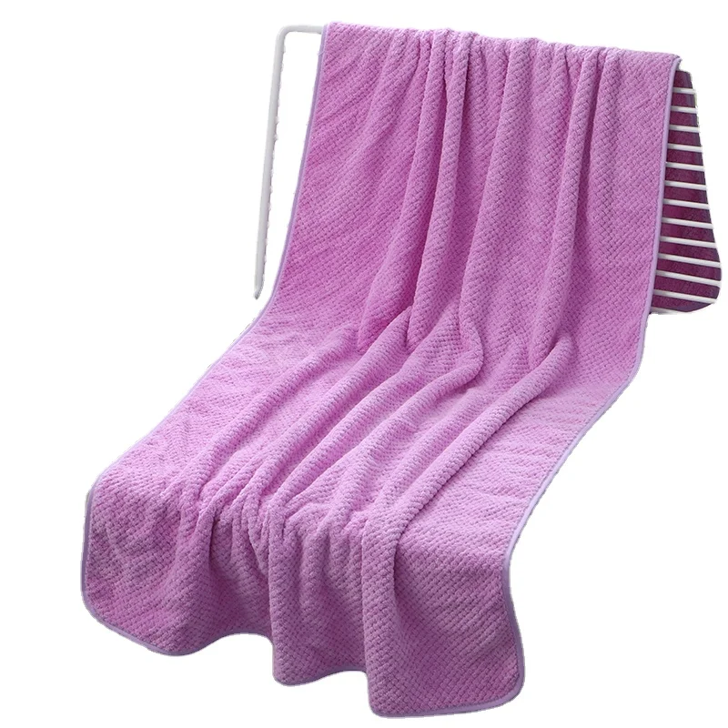 Bulk coral fleece towel bath 70/140 luxury