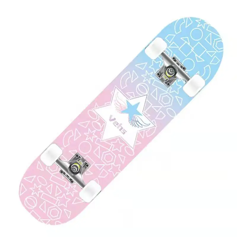 Beginner Twin Tips Professional Skateboard Adult Boys and Girls Teenagers Children Scooter