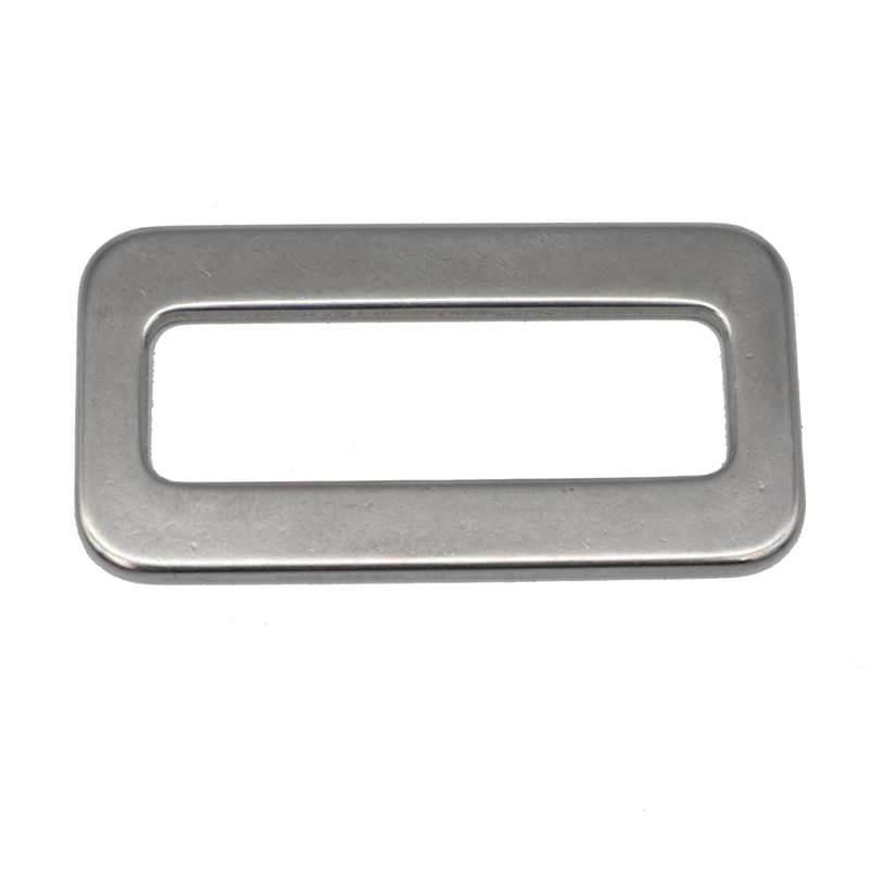 Stainless Steel Webbing Belt Buckle Rectangle Ring Buckle Loops For safety Belt Accessories