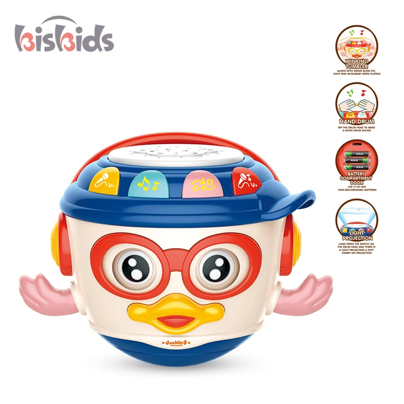 2022 Hot Selling Funny Multifunction Educational Children Play Music Instrument Toy Hand Drum  Toy